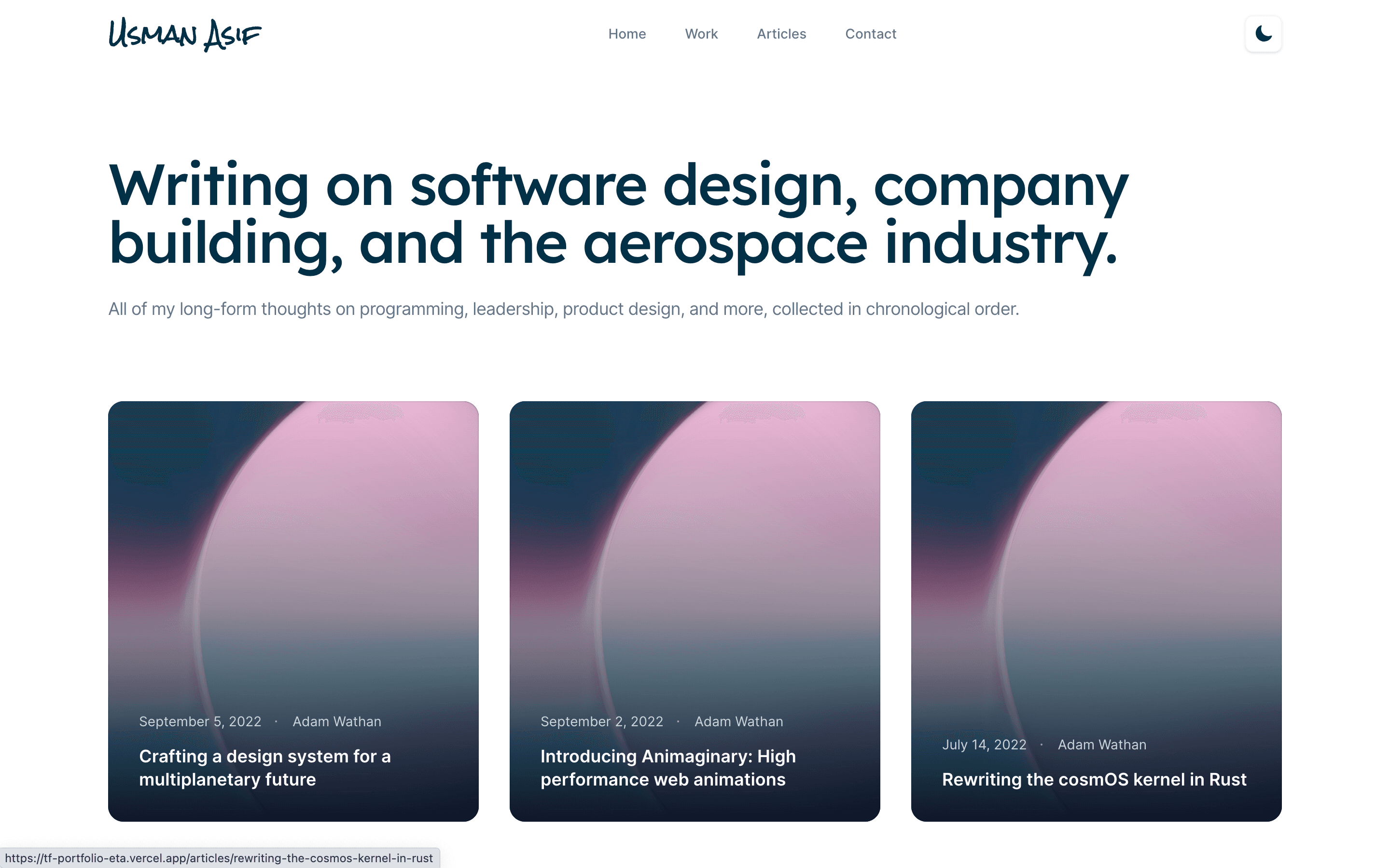 UAT | Portfolio theme build in Tailwind CSS & Next js 12